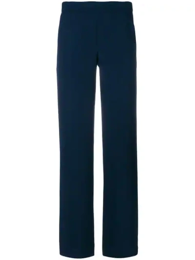 P.a.r.o.s.h Wide Leg Tailored Trousers In Blue