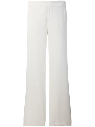 P.a.r.o.s.h . Wide Leg Trousers - White In White