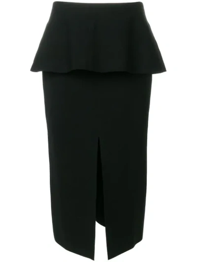 Proenza Schouler Front-slit Pencil Skirt In Black