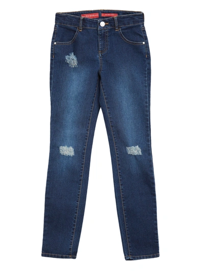 Guess Factory Kids' Minime Distressed Skinny Jeans (7-16) In Blue