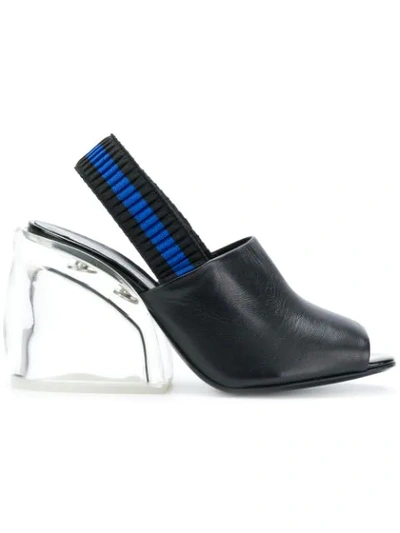 3.1 Phillip Lim / フィリップ リム Plexi Heel Slingback Sandals In Black
