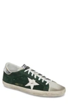 Golden Goose 'superstar' Sneaker In Green/ Silver/ White