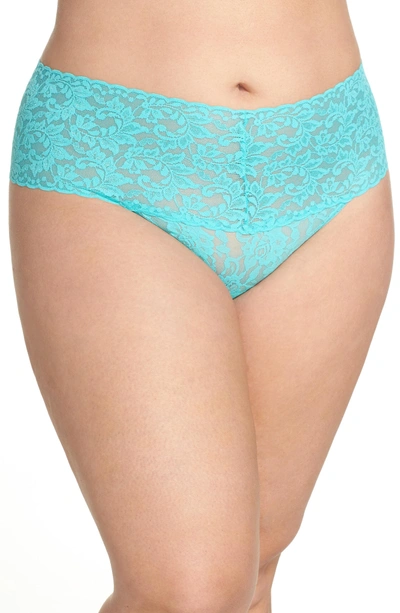 Hanky Panky Plus Size Retro Thong 9k1926x In Seafoam