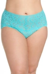 Hanky Panky Plus Size Signature Lace Retro Vikini 9k2124x In Seafoam