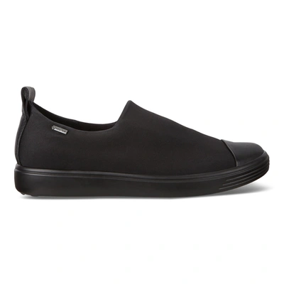 Ecco Soft 7 Gore-tex® Slip-on Sneaker In Shale Leather