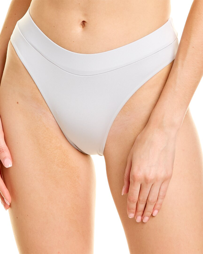 Monica Hansen Beachware That Sporty Vibe High-waist Bikini Bottom In Silver