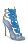 Giuseppe Zanotti Women's Cruel Coline Denim Wing Embellished High-heel Sandals
