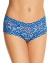 Hanky Panky Cross-dyed Lace Boyshort In Atlantis Seafoam