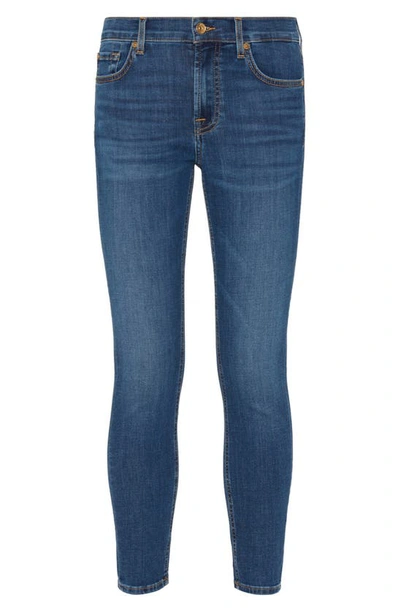 7 For All Mankind Ankle Gwenevere Hori Skinny Jean In Blue
