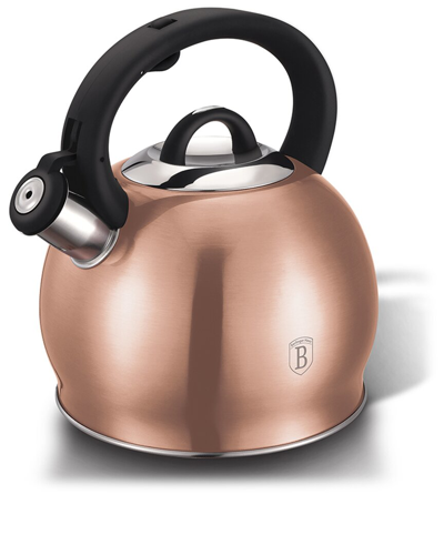 Berlinger Haus Stainless Steel Kettle 3.2 Qt Rose Gold Collection In Pink