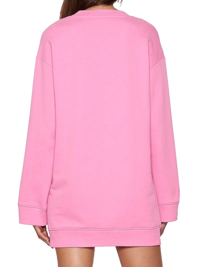 Moschino Betty Boop Logo Sweatshirt Dress In Rosa