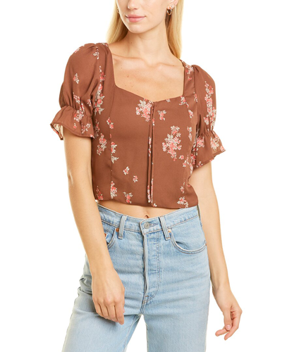 To My Lovers Sweetheart Blouse In Brown