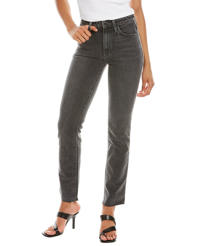 Le Jean Lara Moonlight Wash High-rise Slim Jean In Black