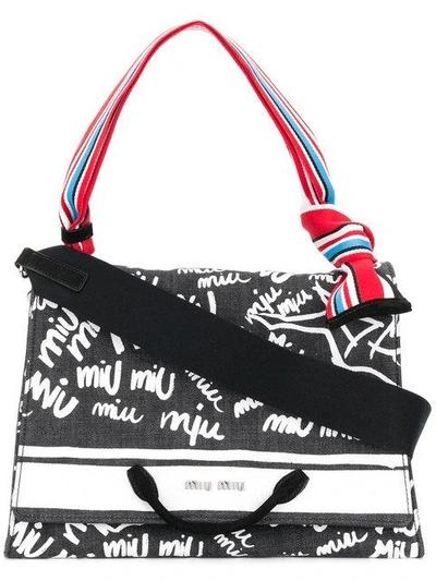 トートバッグ MIU MIU Women Bags 5BB117MON2CRW Black Black Leather Beau Bag | Miu Miu