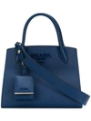 Prada Kleine 'bibliotheque' Handtasche In Blue