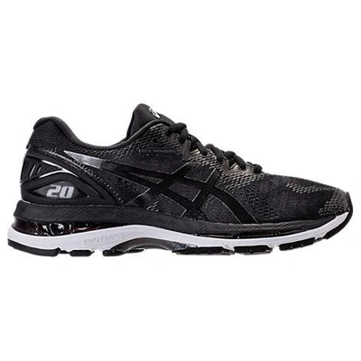 Asics Women's Gel-nimbus 20 Running Sneakers From Finish Line In Black/white/carbon