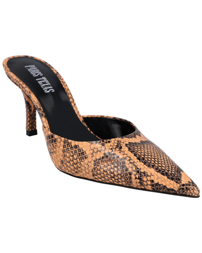 Paris Texas Kitty Leather Mule In Nocolor