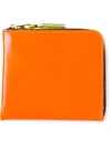 Comme Des Garçons Wallet Two Colour Zip Wallet - Yellow & Orange