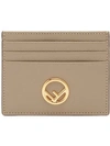 Fendi Metallic Logo Cardholder In Etortora