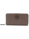 Tory Burch Mcgraw Wallet In Brown