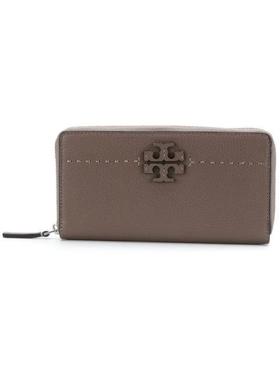 Tory Burch Mcgraw Wallet In Brown