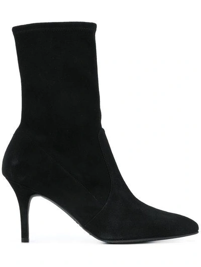 Stuart Weitzman Pointed Toe Boots In Black