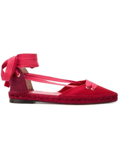Manolo X Castaner X Manolo Blahnik Espadrilles In Red