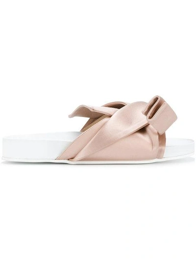 N°21 Knotted Bow Sandals In Nude