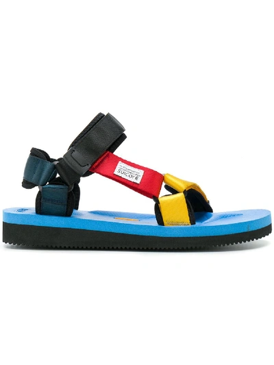 Suicoke Depa Multicolor Canvas Sandals