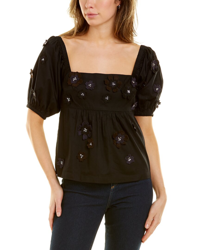 St. Roche Pom Top In Black