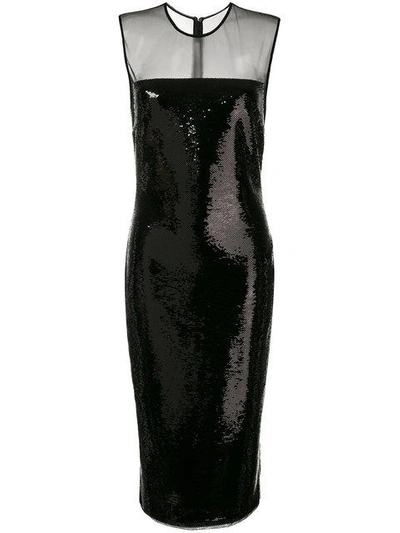 Tom Ford Sequin Embellished Dress In Black