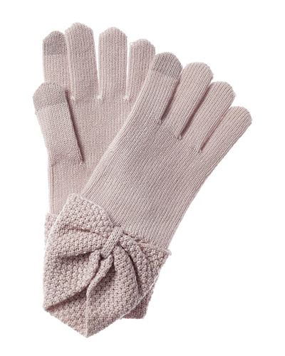 Ugg Knit Bow Wool blend Gloves In White ModeSens