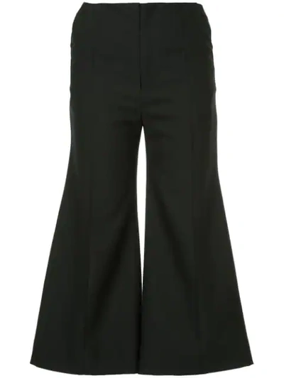 Georgia Alice Bobby Cropped Flared Trousers In Blue