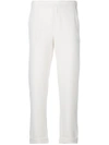 P.a.r.o.s.h Rolled Cropped Trousers In White