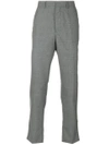 Ami Alexandre Mattiussi Slim-leg Wool Trousers In Grey