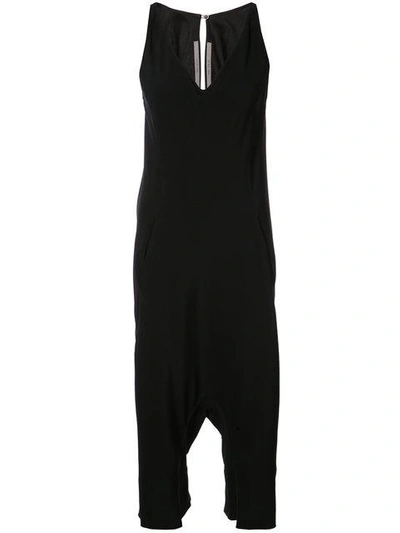 Rick Owens Dirt Kinga Bodybag Jumpsuit In Black