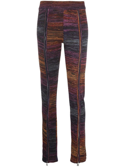 Rotate Birger Christensen Orange Space Dye Knitted Trousers