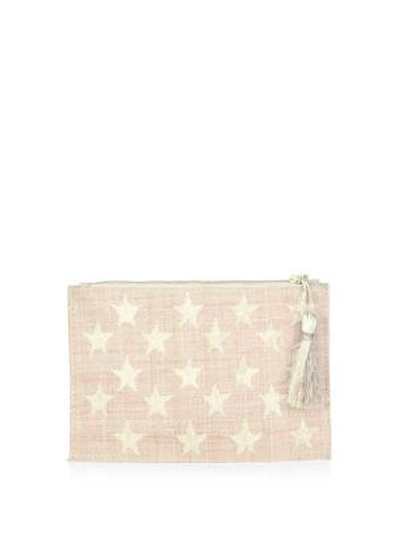Kayu Star Straw Pouch In Natural