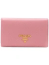 Prada Foldover Top Cardholder - Pink