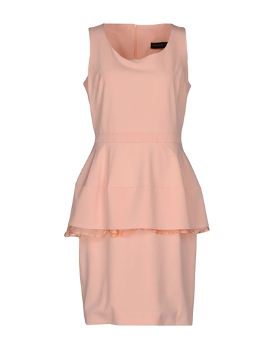 Alessandro Dell'acqua Short Dresses In Apricot