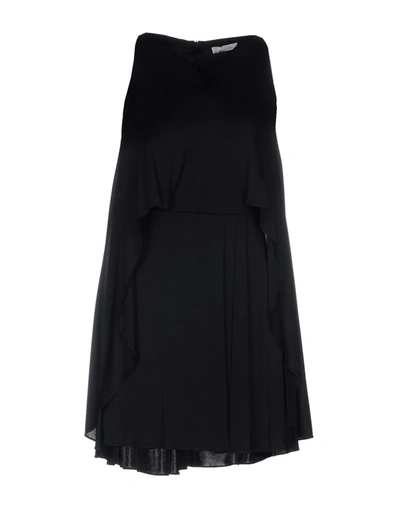 Versace Short Dresses In Black