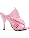 N°21 Ronny 110 Satin Sandals In Pink