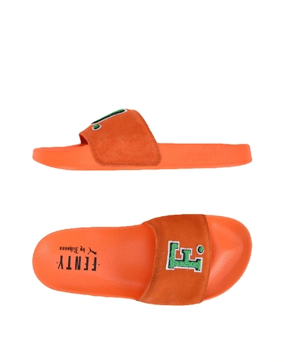 Fenty X Puma Sandals In Orange