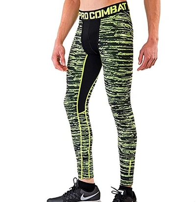 Men's Dri Fit Max Pro Combat Hyperwarm Compression Tights Black Volt