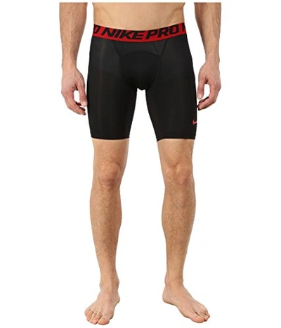 Nike Pro Combat Men's 6" Compression Shorts Underwear In Black/gym Red |  ModeSens