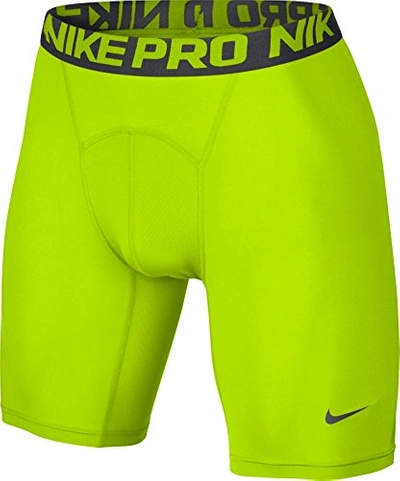 Volharding Giet Omleiding Nike Pro Combat Men's 6" Compression Shorts Underwear In Volt/dark Grey |  ModeSens