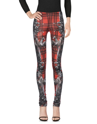 Philipp Plein Leggings In Red