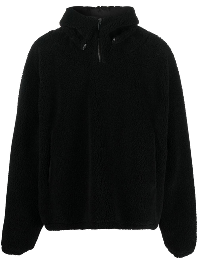 424 Logo Half-zip Jumper In Black