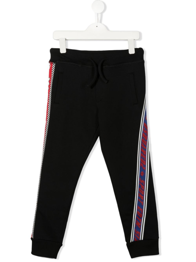Dsquared2 Kids' Logo-print Track Pants In 黑色