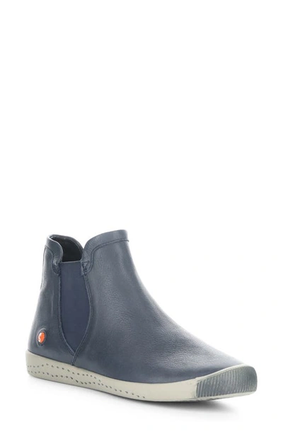 Fly London Itzi Chelsea Boot In Navy Washed Leather